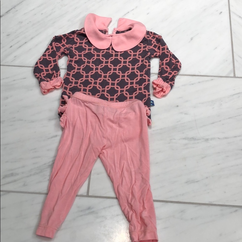 KicKee top and ruffle butt pants